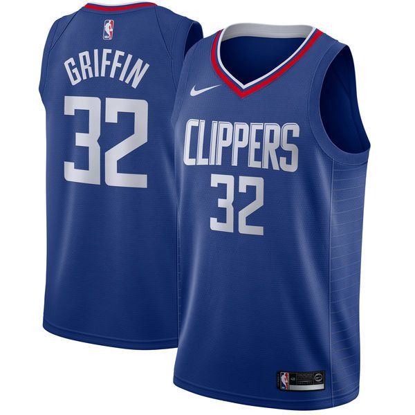 Men Los Angeles Clippers #32 Griffin Blue Game Nike NBA Jerseys->new york knicks->NBA Jersey